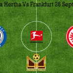 Prediksi Bola Hertha Vs Frankfurt 26 September 2020